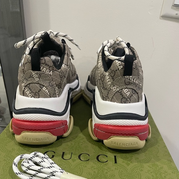 Gucci x Balenciaga The Hacker Project Triple S Beige limited edition - Picture 4 of 5